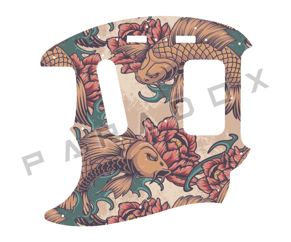 Custom Pickguard For 2012 - 2014 Made in Japan Fender Kurt Cobain Mustang Left Handed