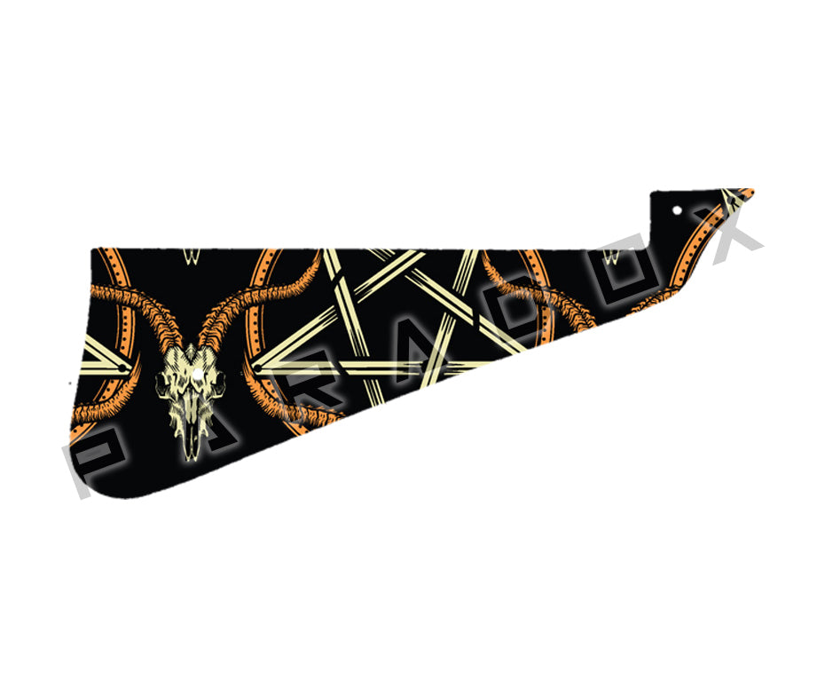 Custom Pickguard For 2009 Gibson Custom Shop Les Paul Custom Black Beauty Bigsby B7 3-Pickup