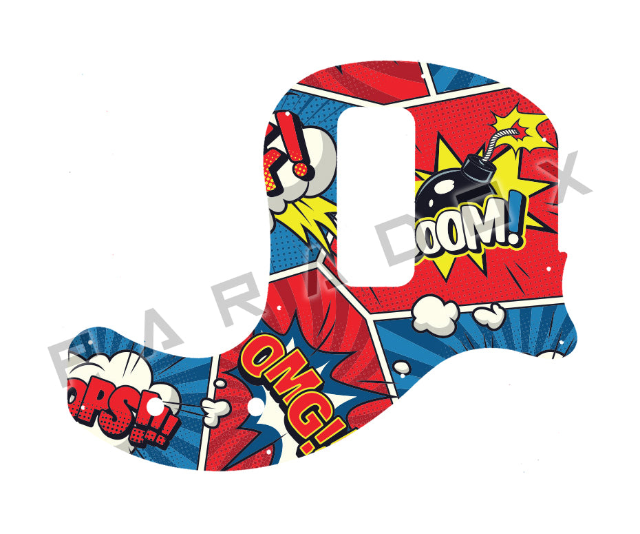 Custom Pickguard For 2019 - 2024 Made in America Gibson Les Paul Junior Tribute DC Bass pickup 1.67 X 3.77