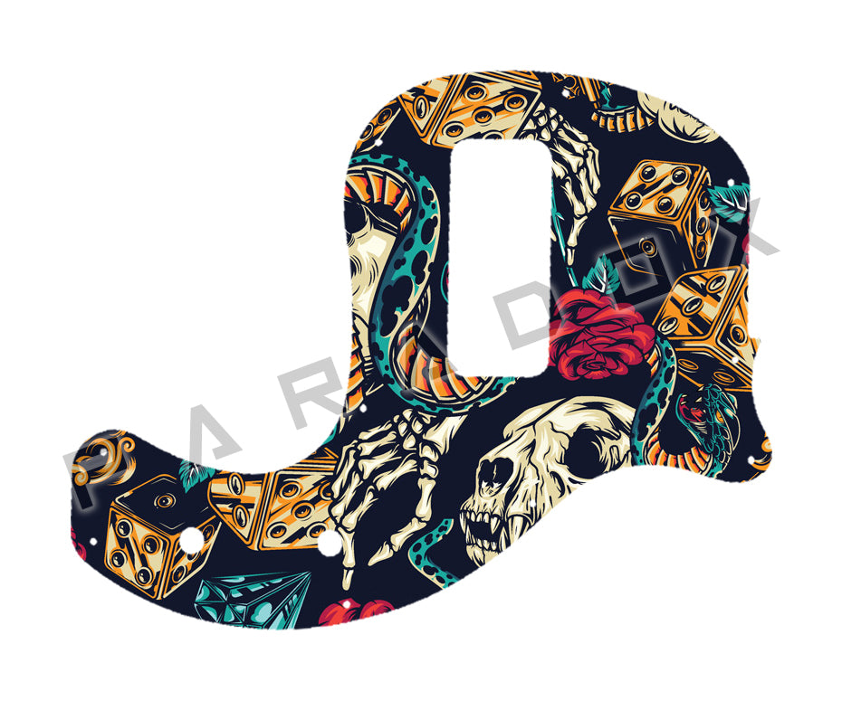 Custom Pickguard For 2019 - 2024 Made in America Gibson Les Paul Junior Tribute DC Bass