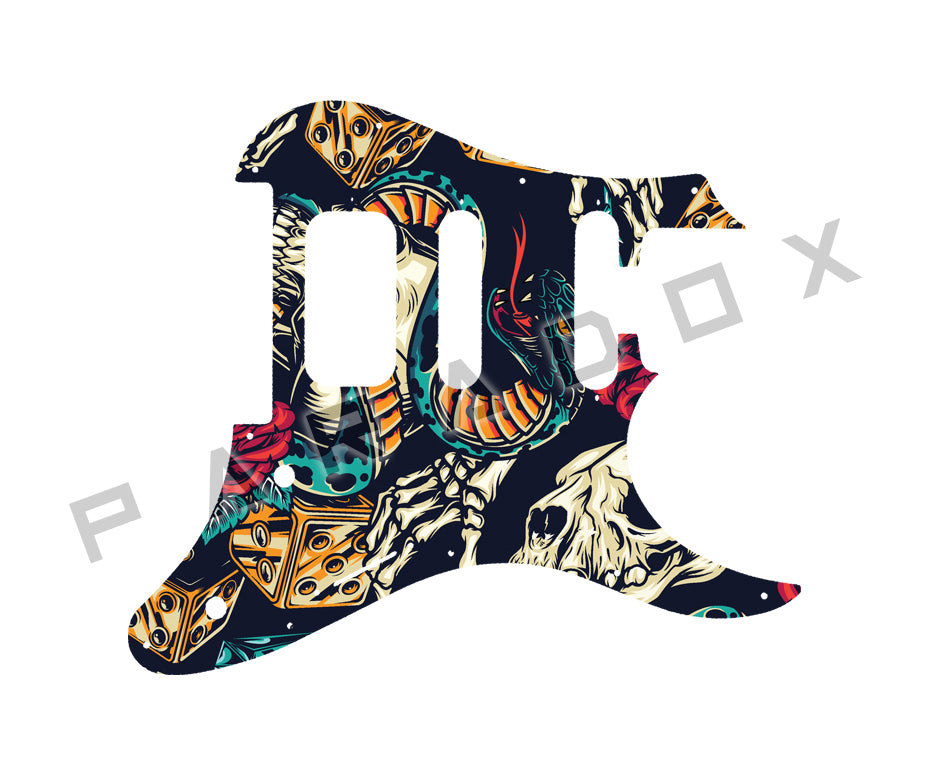 Custom Pickguard For 2021 - 2024 ESP LTD SN-1000 FR HSS Exposed Coil in Bridge