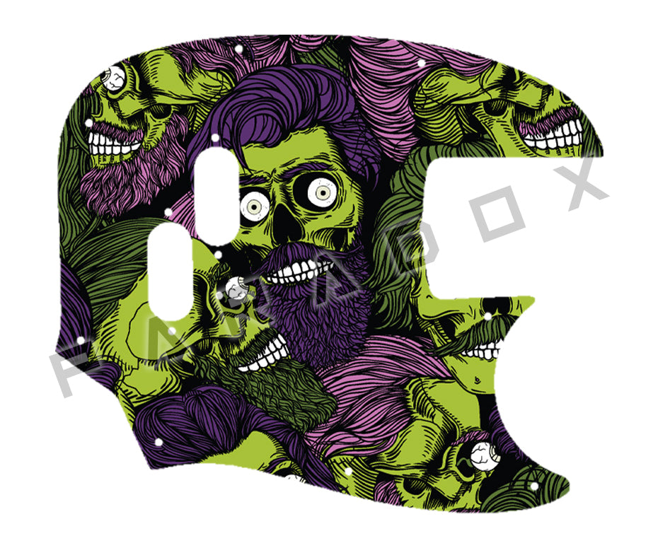 Custom Pickguard For 2019 - 2024 Made in Mexico Fender Vintera '60s Mustang Bass