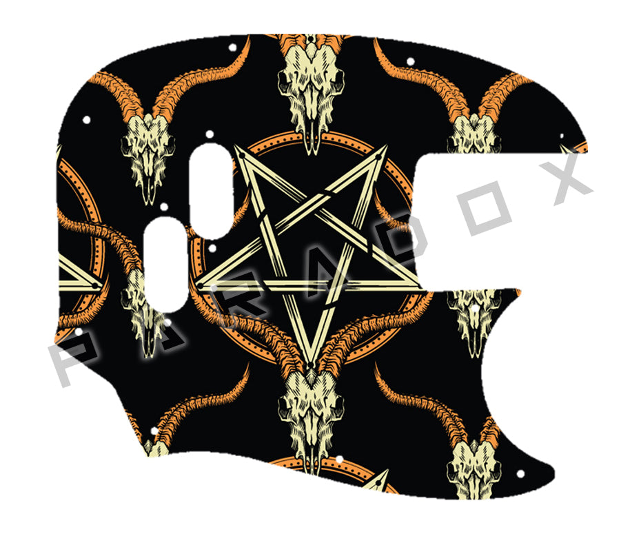 Custom Pickguard For 2019 - 2024 Made in Mexico Fender Vintera '60s Mustang Bass