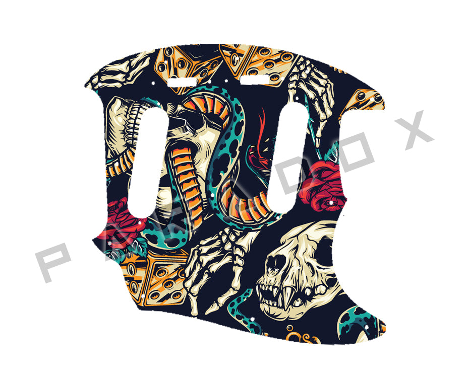 Custom Pickguard For 2012 - 2019 Made in Indonesia Squier by Fender Classic Vibe Mustang