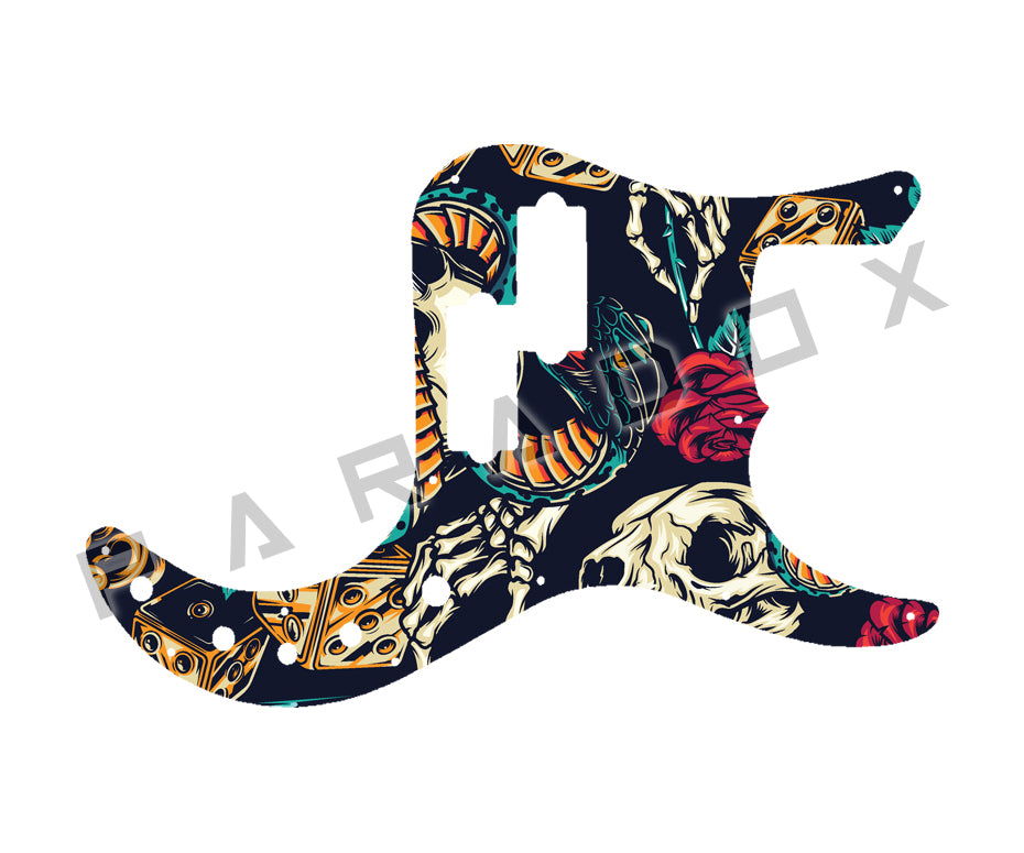 Custom Pickguard For 1989 - 1993 Made in America Fender Precision Bass Plus Deluxe Series