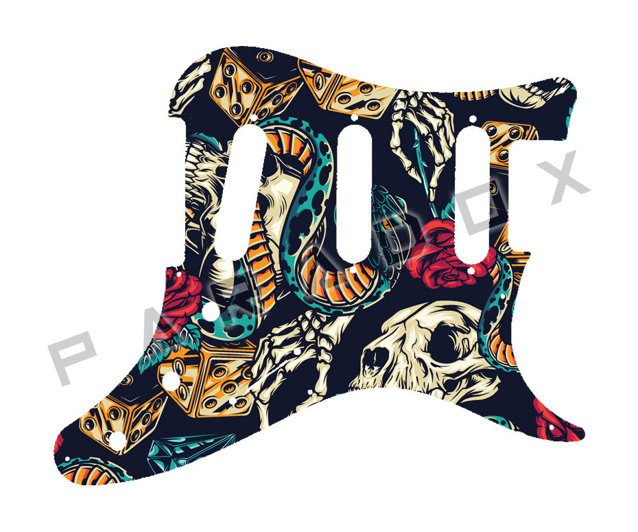 Custom Pickguard For 2018 - 2024 Made in America By Paul Reed Smith Silver Sky John Mayer Signature S/S/S