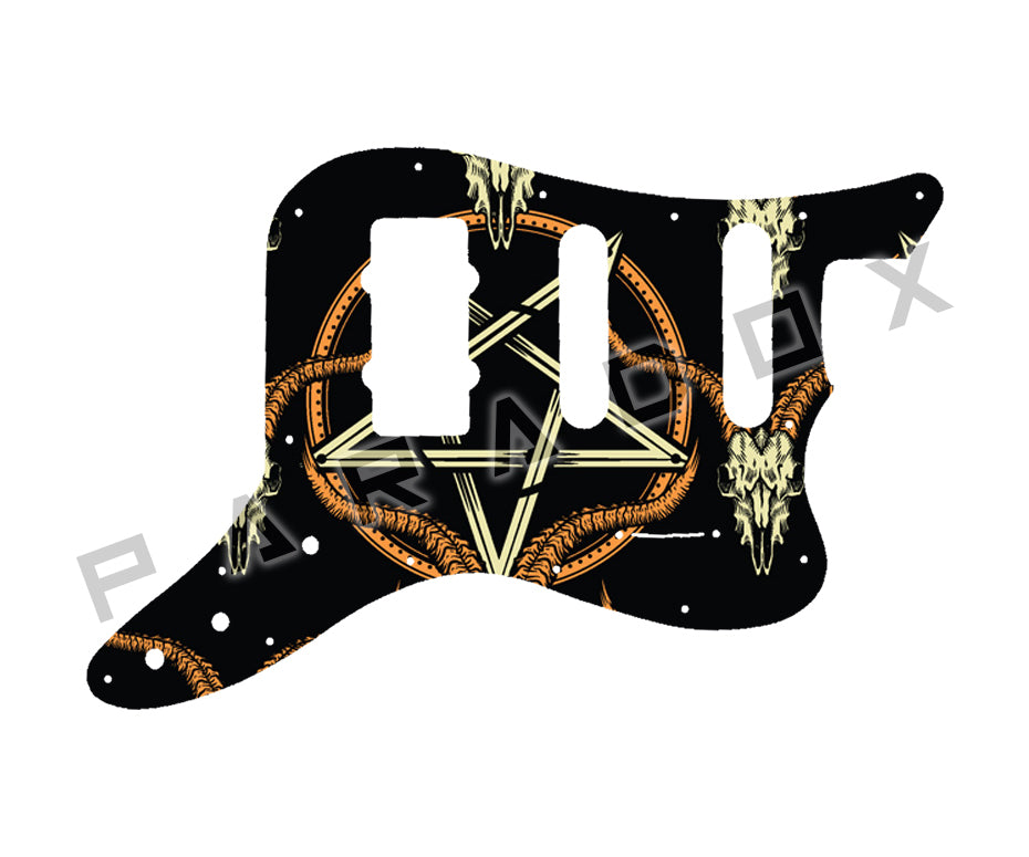 Custom Pickguard For 2013 - 2014 Made in America Fender Pawn Shop Bass VI