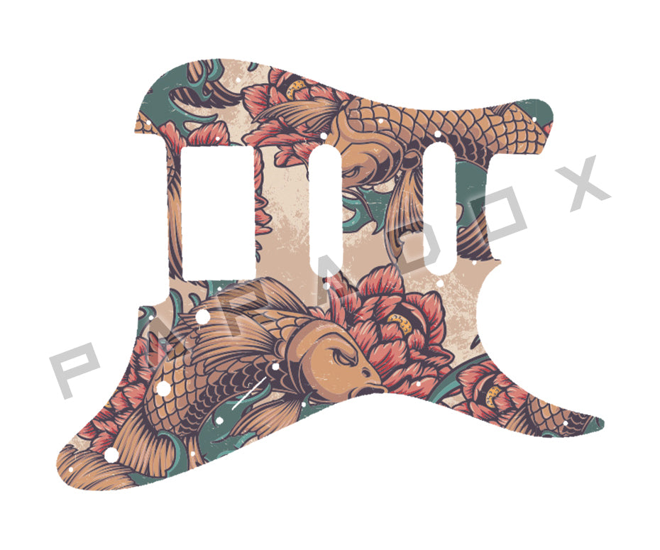 Custom Pickguard For 1990 - 2000 Made in America Peavey Predator Plus HSS with Power Bend III Vibrato