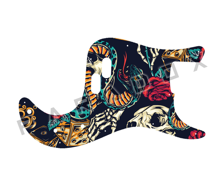 Custom Pickguard For 1984 - 1985 Made in Japan Squier by Fender Bullet Bass B-34
