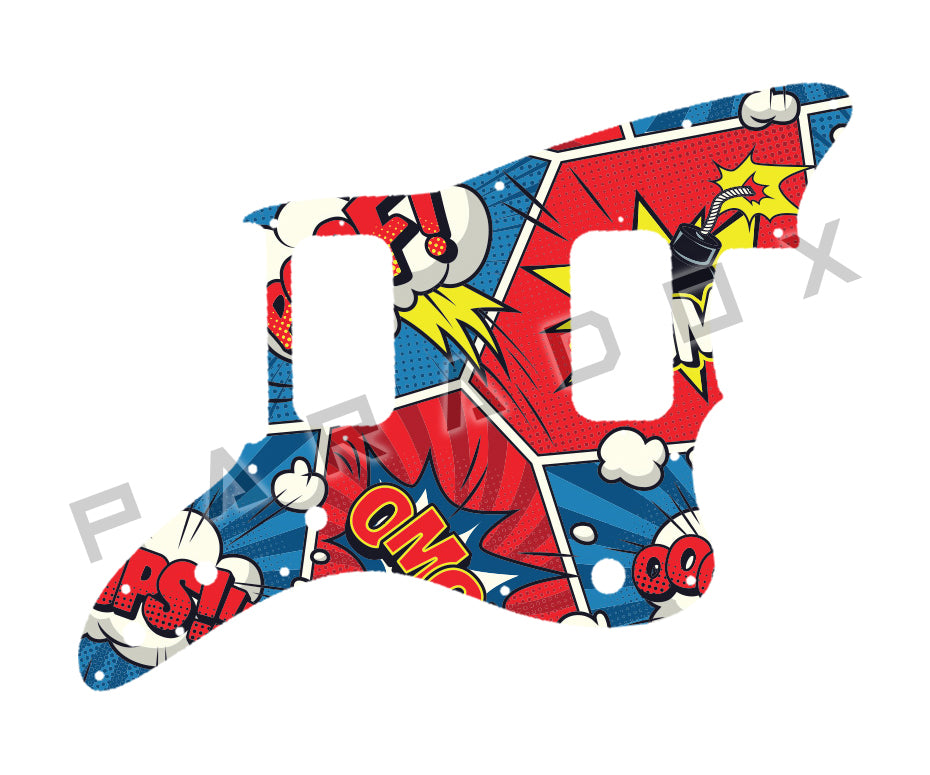 Custom Pickguard For 2020 - 2024 Made in Indonesia Squier by Fender Mini Jazzmaster HH