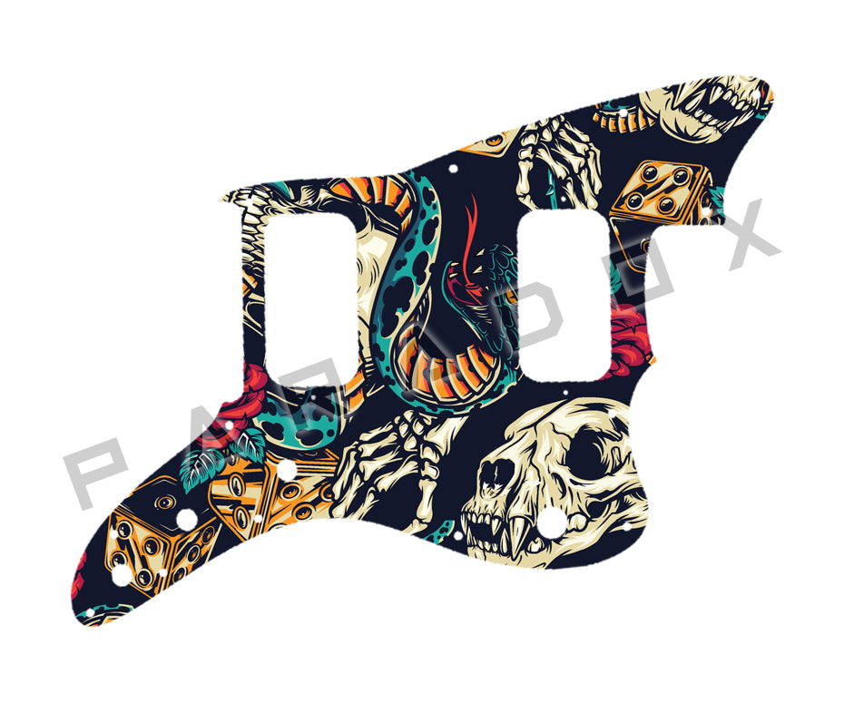 Custom Pickguard For 2020 - 2024 Made in Indonesia Squier by Fender Mini Jazzmaster HH