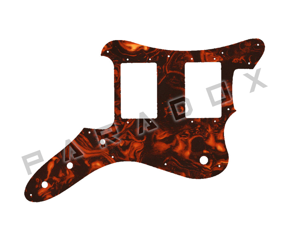 Custom Pickguard For 2023 - 2024 Made in China Squier by Fender Paranormal Rascal Bass HH