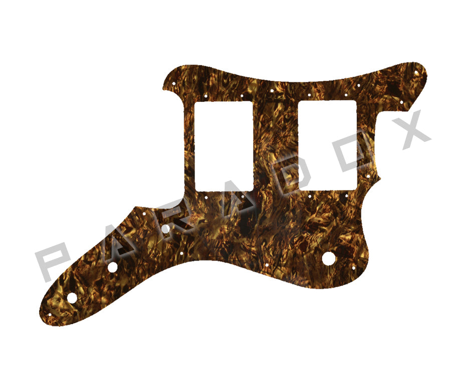 Custom Pickguard For 2023 - 2024 Made in China Squier by Fender Paranormal Rascal Bass HH