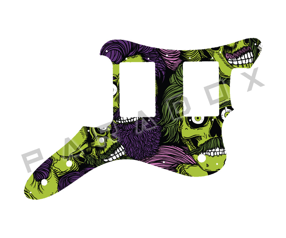 Custom Pickguard For 2023 - 2024 Made in China Squier by Fender Paranormal Rascal Bass HH