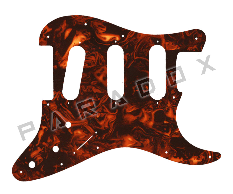 Custom Pickguard For 2000 - Present Made in America Fender Stratocaster Oversized Template with Burns Tri-Sonic Pickups