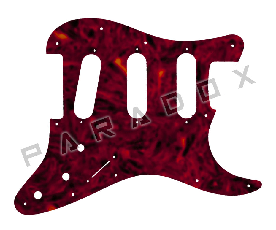 Custom Pickguard For 2000 - Present Made in America Fender Stratocaster Oversized Template with Burns Tri-Sonic Pickups