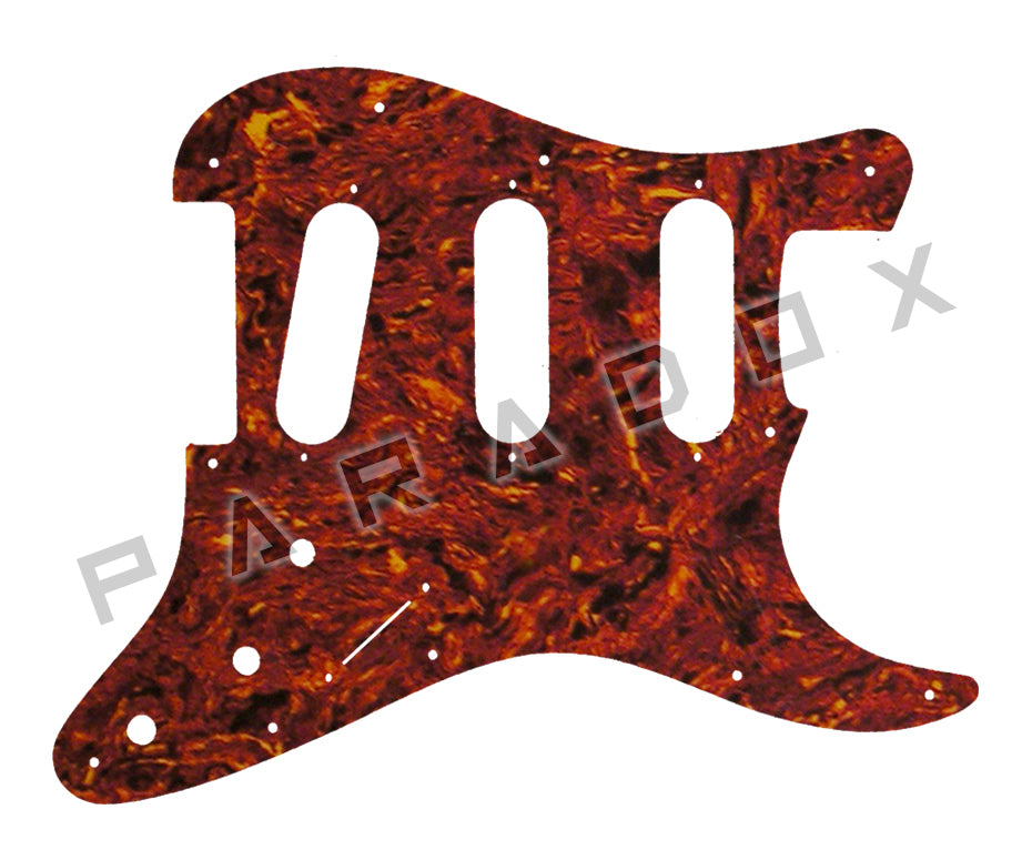 Custom Pickguard For 2000 - Present Made in America Fender Stratocaster Oversized Template with Burns Tri-Sonic Pickups
