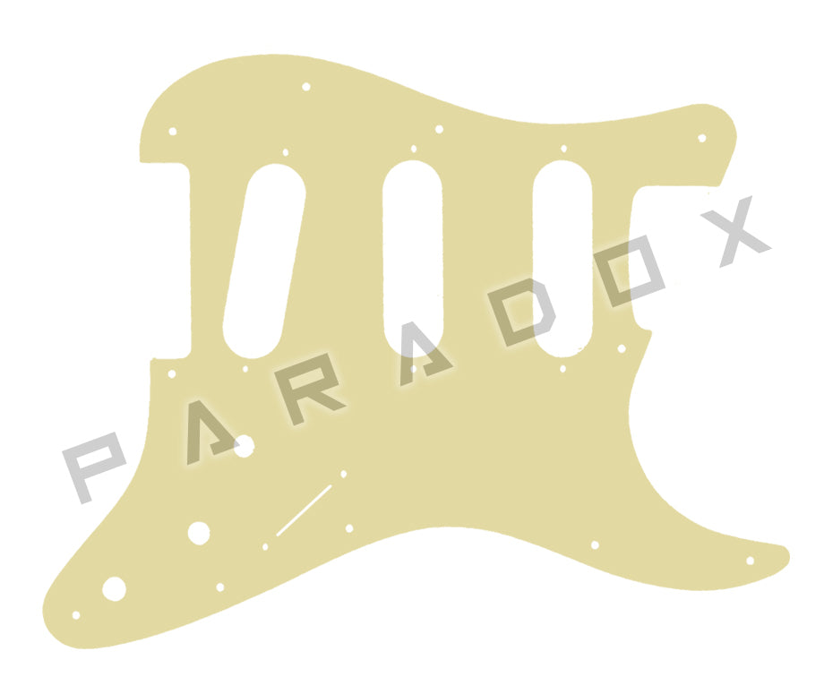 Custom Pickguard For 2000 - Present Made in America Fender Stratocaster Oversized Template with Burns Tri-Sonic Pickups