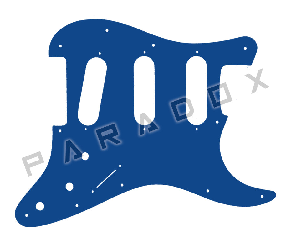 Custom Pickguard For 2000 - Present Made in America Fender Stratocaster Oversized Template with Burns Tri-Sonic Pickups