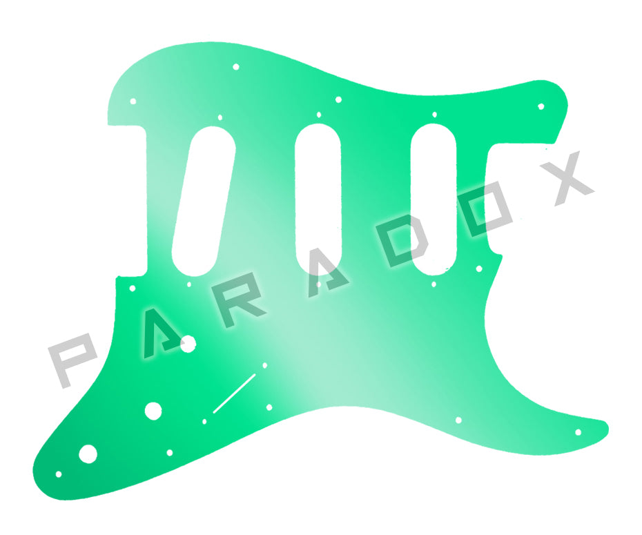 Custom Pickguard For 2000 - Present Made in America Fender Stratocaster Oversized Template with Burns Tri-Sonic Pickups