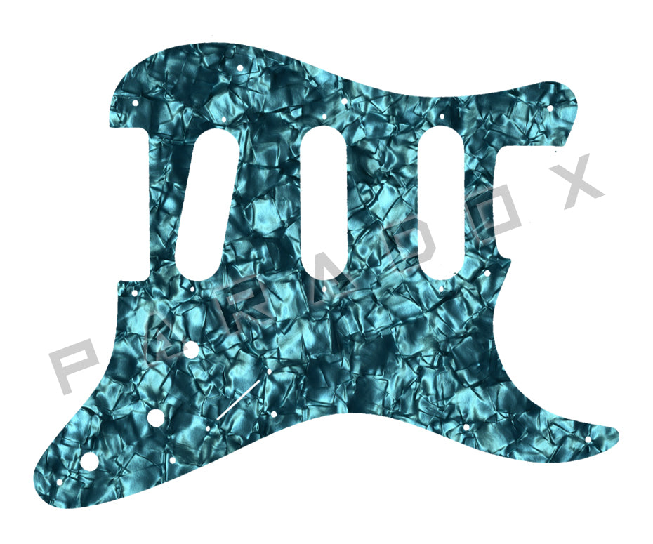 Custom Pickguard For 2000 - Present Made in America Fender Stratocaster Oversized Template with Burns Tri-Sonic Pickups