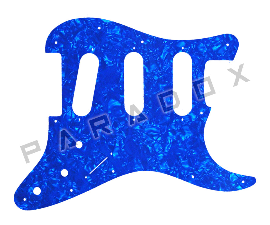 Custom Pickguard For 2000 - Present Made in America Fender Stratocaster Oversized Template with Burns Tri-Sonic Pickups