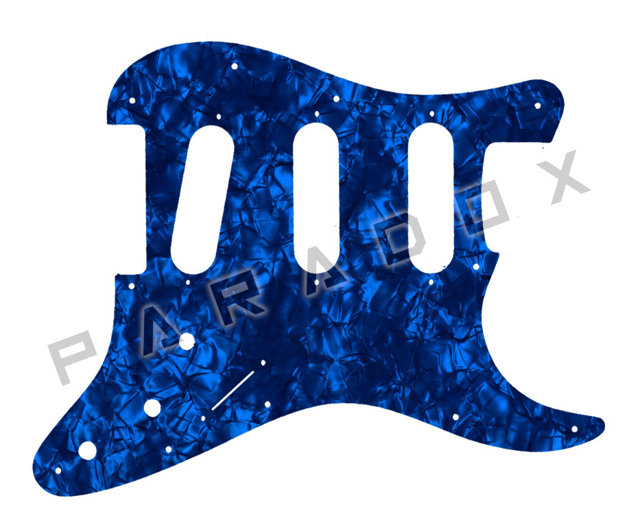 Custom Pickguard For 2000 - Present Made in America Fender Stratocaster Oversized Template with Burns Tri-Sonic Pickups
