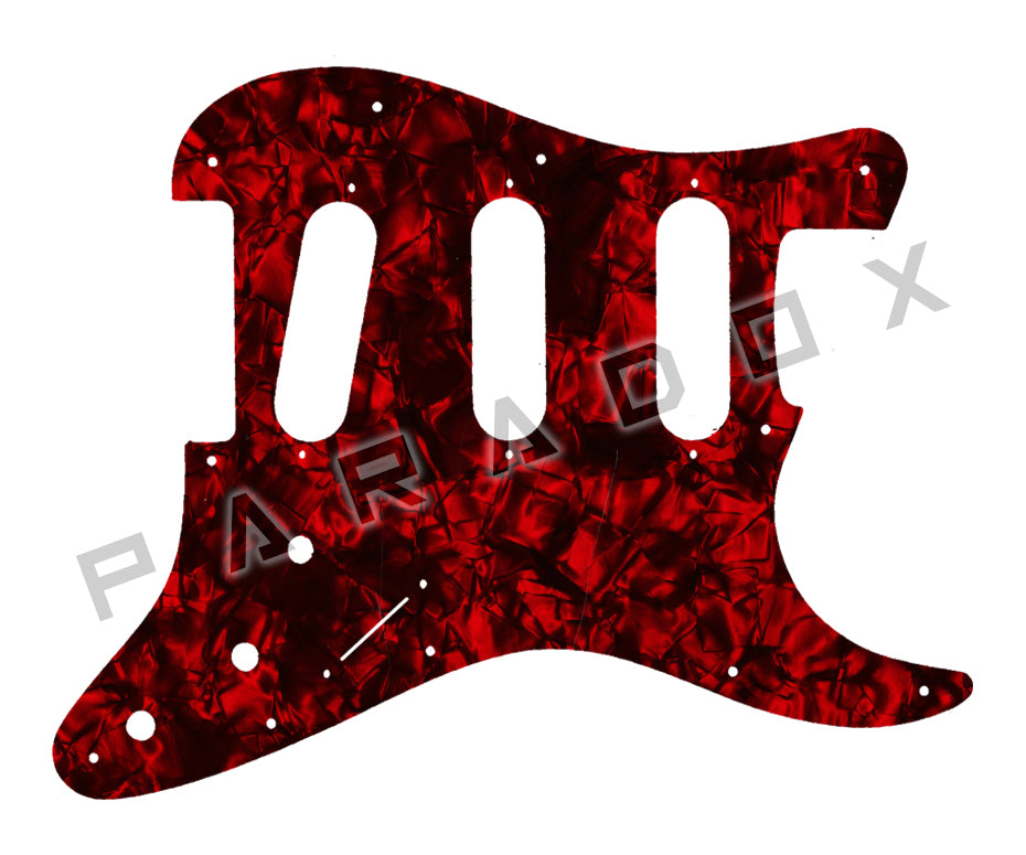 Custom Pickguard For 2000 - Present Made in America Fender Stratocaster Oversized Template with Burns Tri-Sonic Pickups