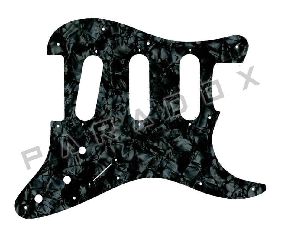 Custom Pickguard For 2000 - Present Made in America Fender Stratocaster Oversized Template with Burns Tri-Sonic Pickups