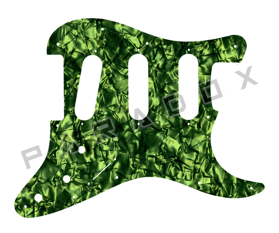 Custom Pickguard For 2000 - Present Made in America Fender Stratocaster Oversized Template with Burns Tri-Sonic Pickups