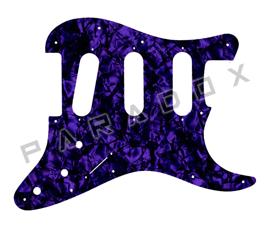 Custom Pickguard For 2000 - Present Made in America Fender Stratocaster Oversized Template with Burns Tri-Sonic Pickups