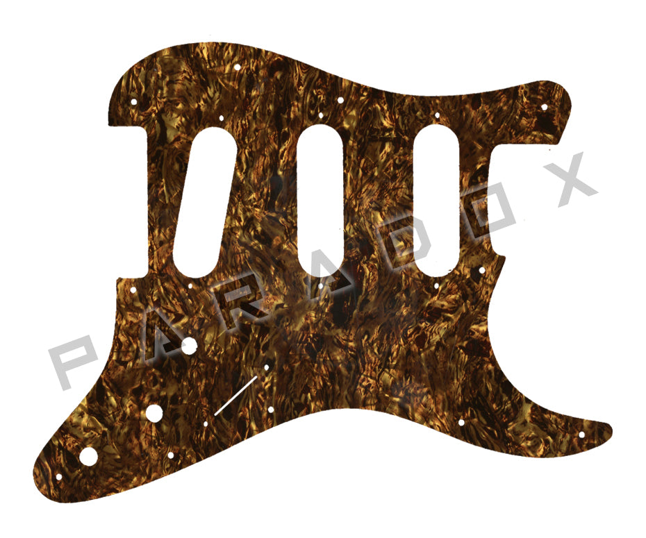 Custom Pickguard For 2000 - Present Made in America Fender Stratocaster Oversized Template with Burns Tri-Sonic Pickups