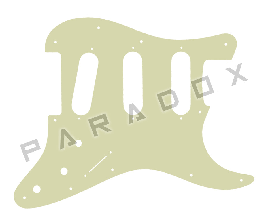 Custom Pickguard For 2000 - Present Made in America Fender Stratocaster Oversized Template with Burns Tri-Sonic Pickups