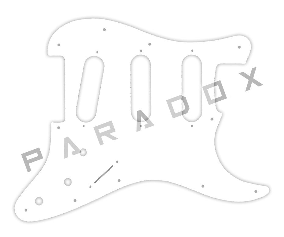 Custom Pickguard For 2000 - Present Made in America Fender Stratocaster Oversized Template with Burns Tri-Sonic Pickups