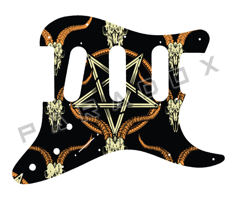 Custom Pickguard For 2000 - Present Made in America Fender Stratocaster Oversized Template with Burns Tri-Sonic Pickups