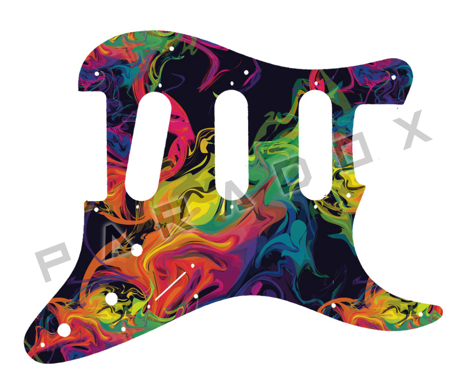 Custom Pickguard For 2000 - Present Made in America Fender Stratocaster Oversized Template with Burns Tri-Sonic Pickups