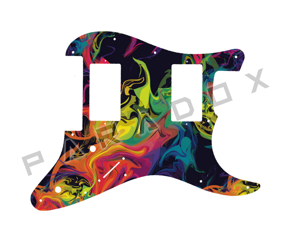 Custom Pickguard For 2017 - 2025 Made in China Squier Contemporary Active Stratocaster HH with Floyd Rose