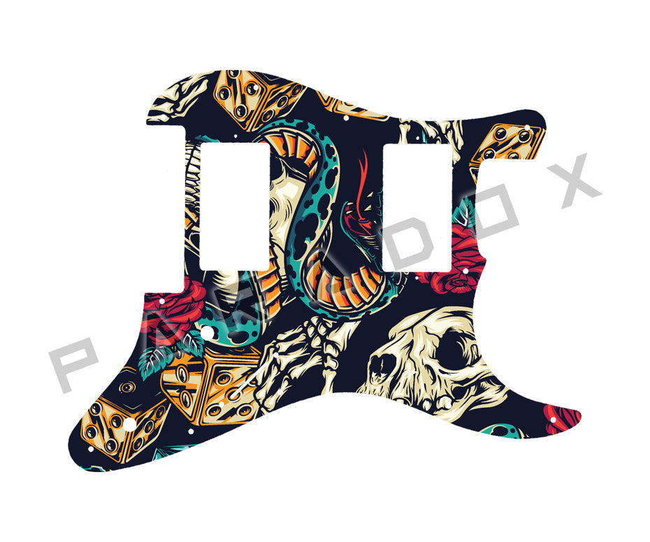 Custom Pickguard For 2017 - 2025 Made in China Squier Contemporary Active Stratocaster HH with Floyd Rose