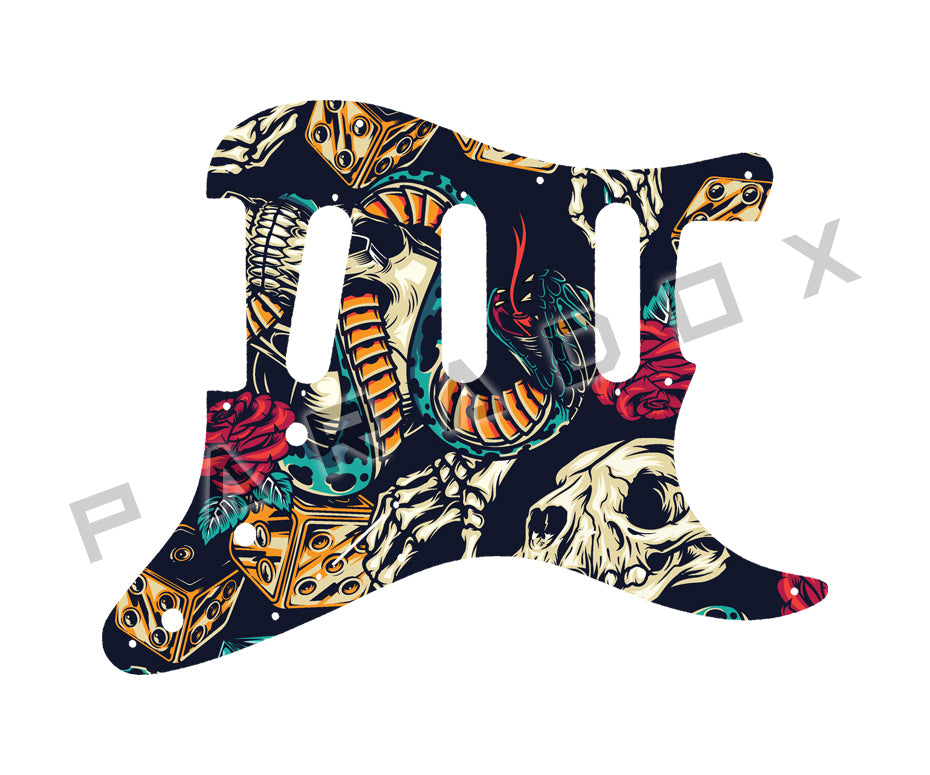 Custom Pickguard For 2007 - 2018 Made in Mexico Fender Classic Player '60s Stratocaster