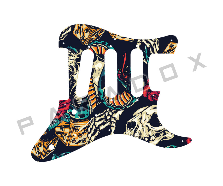 Custom Pickguard For 1990's Made in Japan Fender Mini Stratocaster MST-452