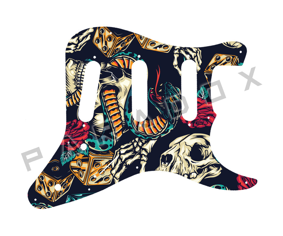 Custom Pickguard For 2017 - 2021 Made in Indonesia Squier Mini Stratocaster V2
