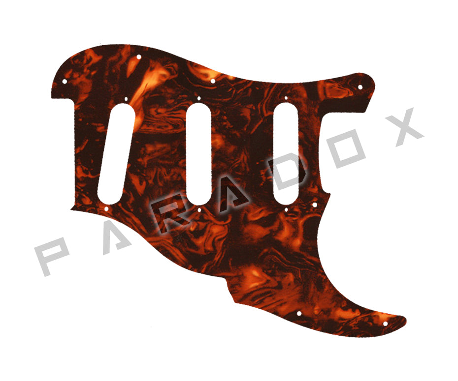 Custom Pickguard For 2000 - Present Made in America Fender Custom Shop Roasted Poblano II Stratocaster Relic two piece 11 hole