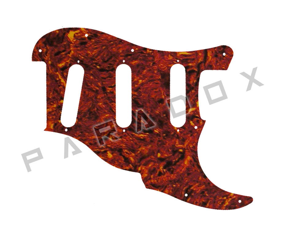 Custom Pickguard For 2000 - Present Made in America Fender Custom Shop Roasted Poblano II Stratocaster Relic two piece 11 hole