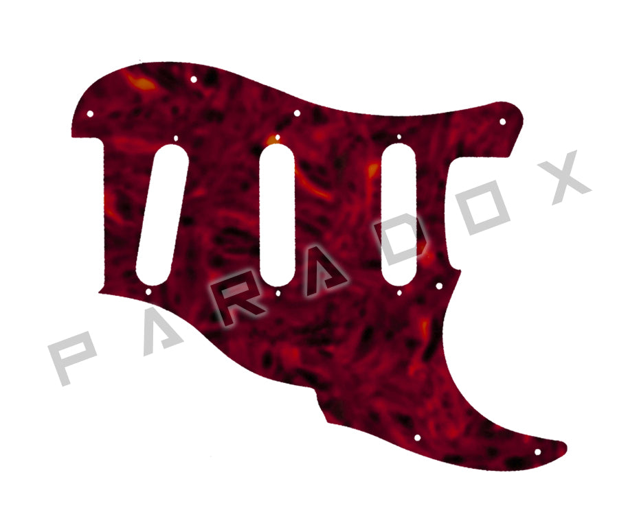 Custom Pickguard For 2000 - Present Made in America Fender Custom Shop Roasted Poblano II Stratocaster Relic two piece 11 hole