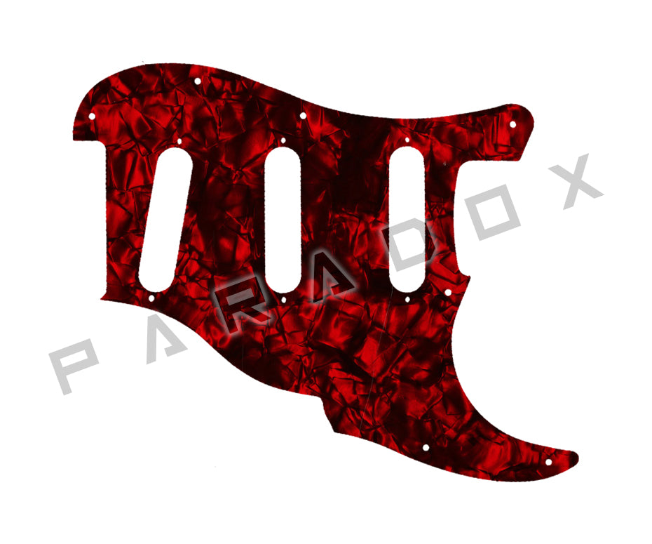 Custom Pickguard For 2000 - Present Made in America Fender Custom Shop Roasted Poblano II Stratocaster Relic two piece 11 hole
