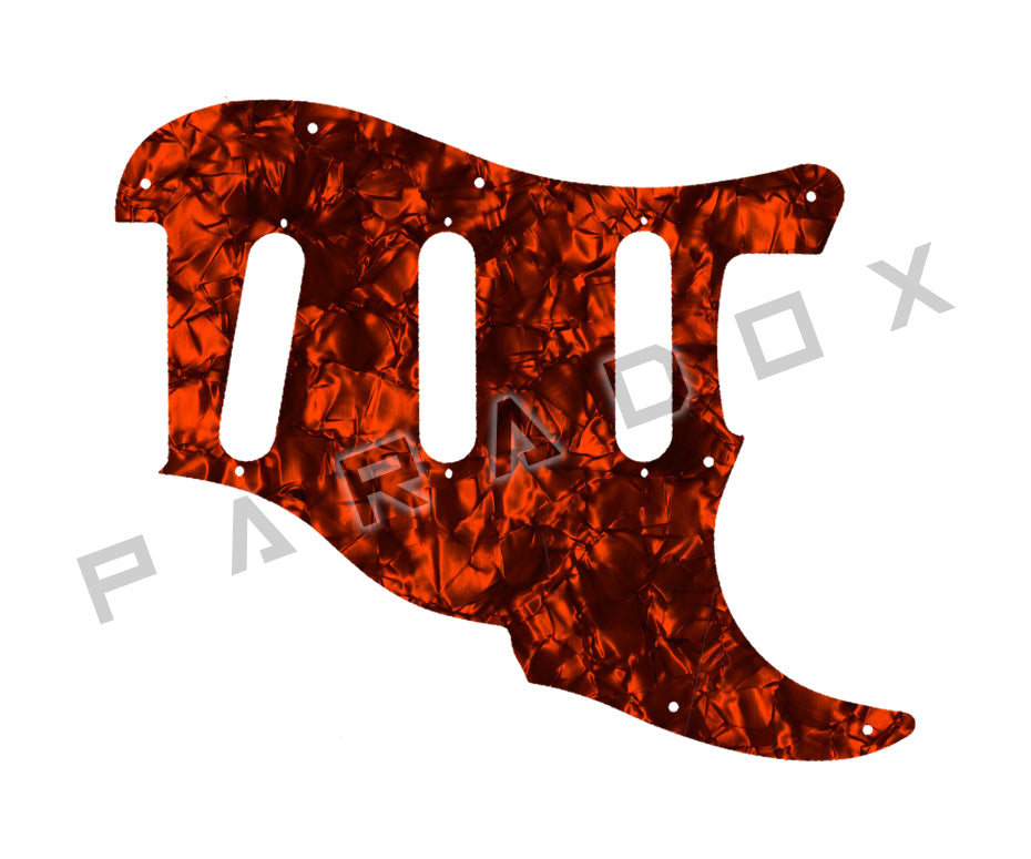 Custom Pickguard For 2000 - Present Made in America Fender Custom Shop Roasted Poblano II Stratocaster Relic two piece 11 hole