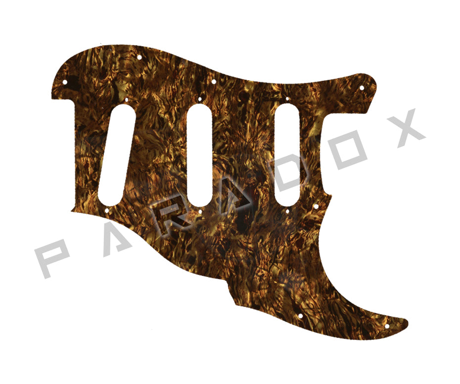 Custom Pickguard For 2000 - Present Made in America Fender Custom Shop Roasted Poblano II Stratocaster Relic two piece 11 hole