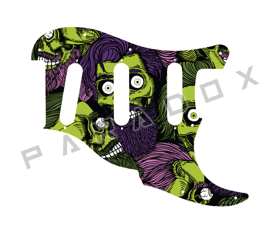Custom Pickguard For 2000 - Present Made in America Fender Custom Shop Roasted Poblano II Stratocaster Relic two piece 11 hole