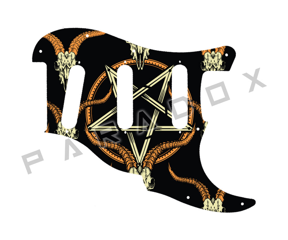 Custom Pickguard For 2000 - Present Made in America Fender Custom Shop Roasted Poblano II Stratocaster Relic two piece 11 hole
