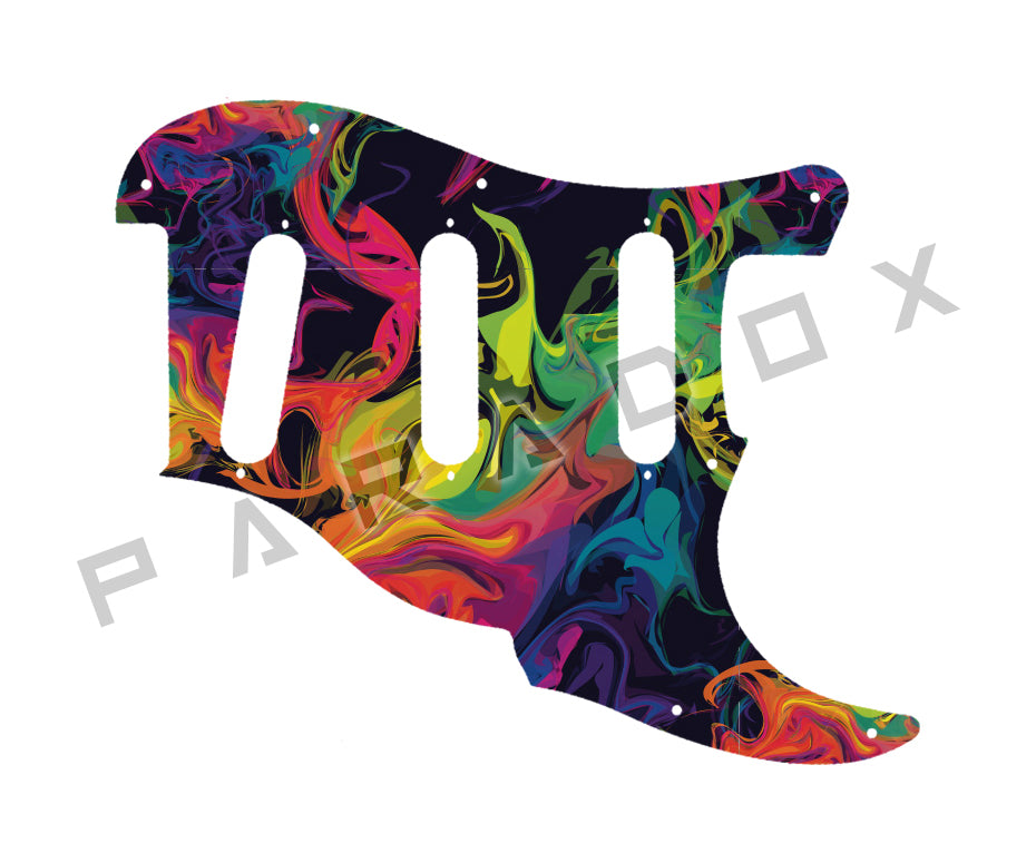 Custom Pickguard For 2000 - Present Made in America Fender Custom Shop Roasted Poblano II Stratocaster Relic two piece 11 hole